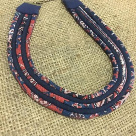 collier tissu ethnique