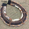 collier tissu ethnique